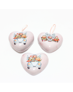 Bola navidad corazón ositos