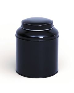 Bote Metálico Negro XL con Tapa en Forma de Cúpula portada