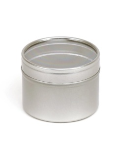 Bote metálico 250 ml con ventana