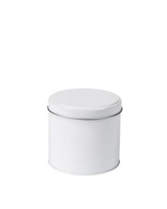 Botecito metálico blanco