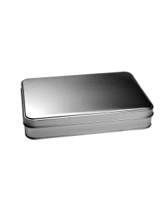 Caja metálica con bisagra