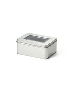 Caja metálica con ventana