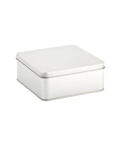 Caja metálica cuadrada con tapa