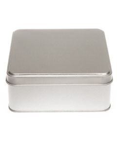 Caja metálica cuadrada mediana