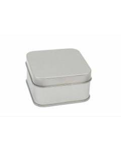 Caja metálica cuadrada mediana