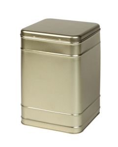 Caja metálica dorada de 2 kg