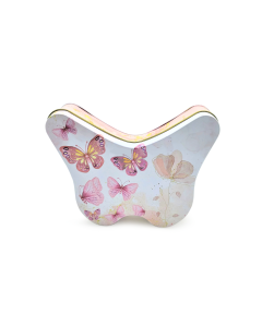 Caja metálica en forma de mariposa