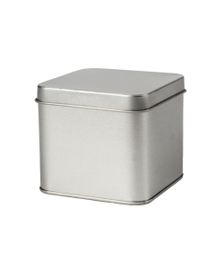 Caja metálica grande con tapa a presión