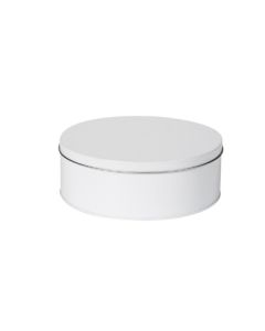 Caja metálica redonda blanca - almacenaje 3