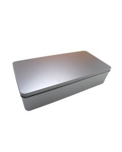 Caja metálica XL rectangular tapa bisagra