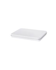 Caja tamaño A5 con tapa bisagra blanca