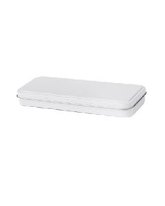 Cajita metálica para boligrafos blanca
