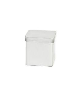 Cajita metalíca cuadrada - 190 ml