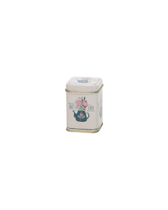 Envase metálico decorado Té 25 gr - Flores