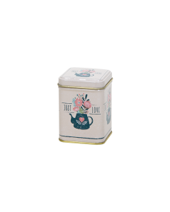 Envase metálico decorado Té Té 50 gr - Flores