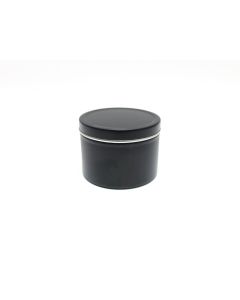 Envase metálico negro para velas pequeño