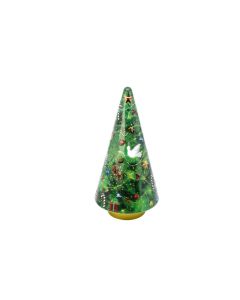 Envase metálico árbol navidad