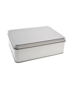 Envase metálico rectangular