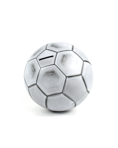 Hucha balón de fútbol metálico