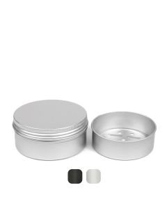 Jabonera aluminio redonda con bandeja