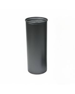 Envase Metálico Negro con Forma de Lata de Refresco
