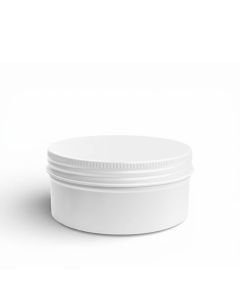 Latita Redonda de Aluminio 250ml Blanca con Tapa de Rosca portada