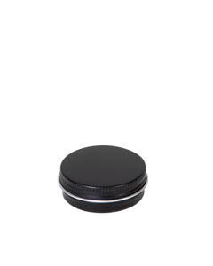Latita de aluminio negra de 15 ml