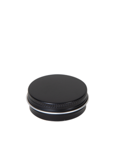 Latita de aluminio con tapa rosca-60 ml negra