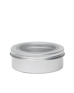 Latita de aluminio con tapa rosca ventana - 150 ml