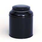 Bote Metálico Negro XL con Tapa en Forma de Cúpula portada