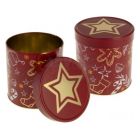 Bote metálico Navidad estrella