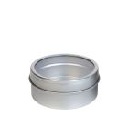 Botecito metálico magnético con ventana
