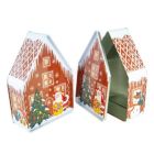 Caja metálica casita nevada navidad