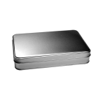 Caja metálica con bisagra