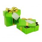 Caja metálica regalo Navidad verde