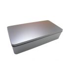 Caja metálica XL rectangular tapa bisagra