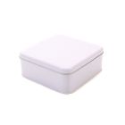Envase metálico para pasteles blanco