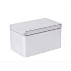 Envase metálico rectangular pequeño