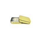 Jabonera Rectangular de Aluminio Dorada