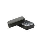 Jabonera Rectangular de Aluminio Negra