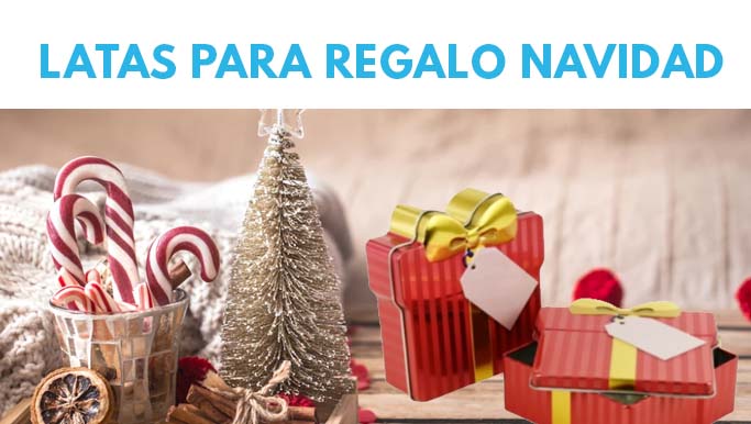 Latas para regalos de Navidad