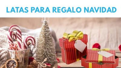 Latas para regalos de Navidad