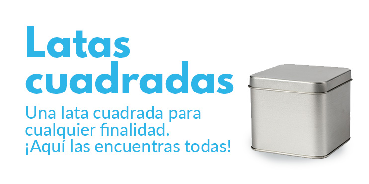 comprar latas cuadradas