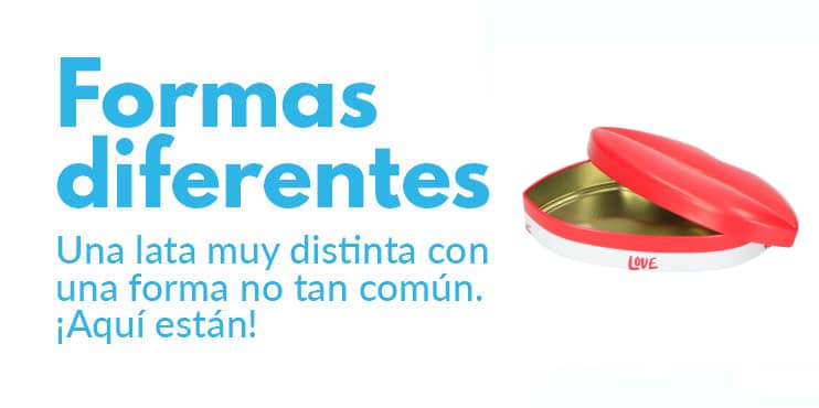 latas con formas diferentes
